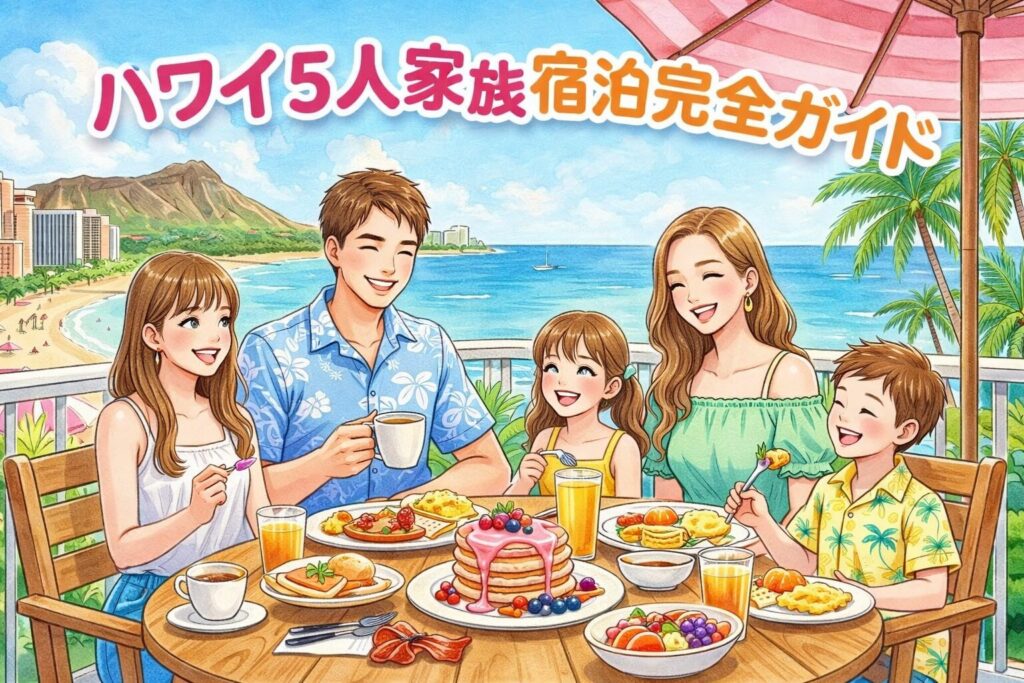 ハワイ5人家族の宿泊完全ガイド写真